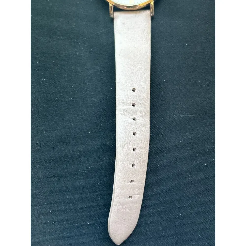 Rose Gold Tone White Dial Pink Band Women’s Quartz Watch